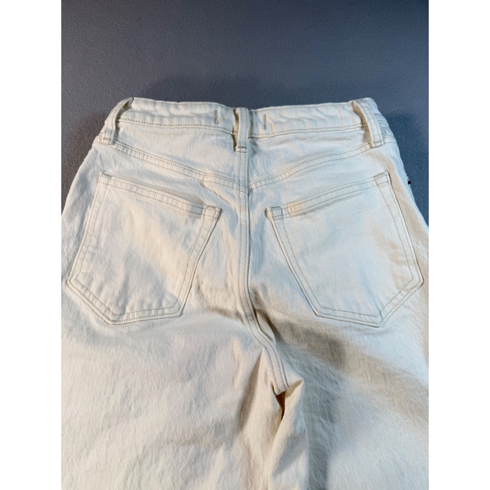 Abercrombie & Fitch Curve Love The Vintage Flare High Rise Jeans Cream 26 2S - Picture 9 of 9